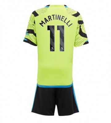 Arsenal Gabriel Martinelli #11 Replika Babytøj Udebanesæt Børn 2023-24 Kortærmet (+ Korte bukser)